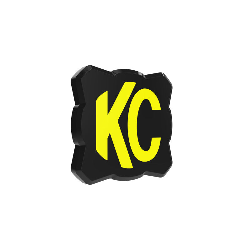 KC HiLiTES FLEX ERA 1 Single Light Cover ONLY (Black/Yellow KC Logo)-thumbmail-2