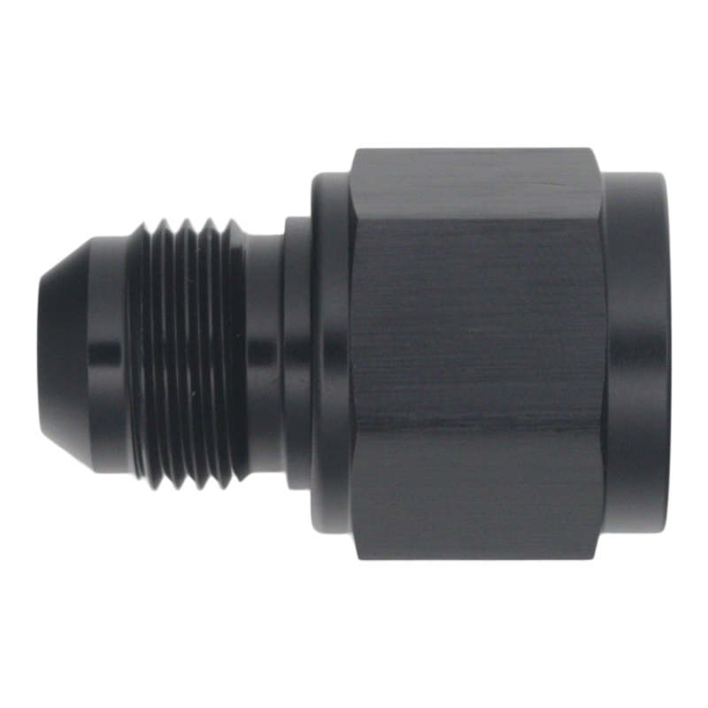 DeatschWerks 10AN Female Flare to 8AN Male Flare Reducer - Anodized Matte Black-thumbmail-1