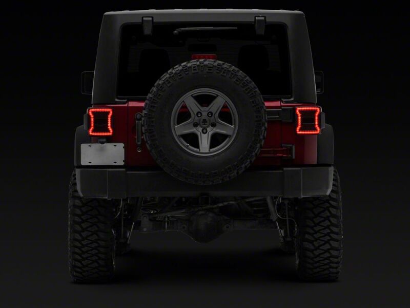 Raxiom 07-18 Jeep Wrangler JK LED Tail Lights- Red Housing- Smoked Lens-thumbmail-2