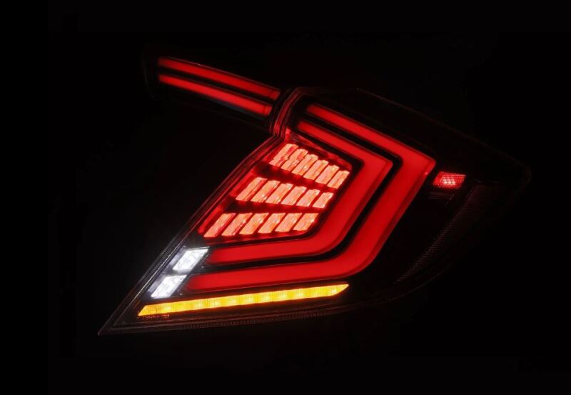 AlphaRex 16-21 Honda Civic Hatchback / Type-R FK8 Nova-Series LED Tail Lights (Pair) - Black-thumbmail-3