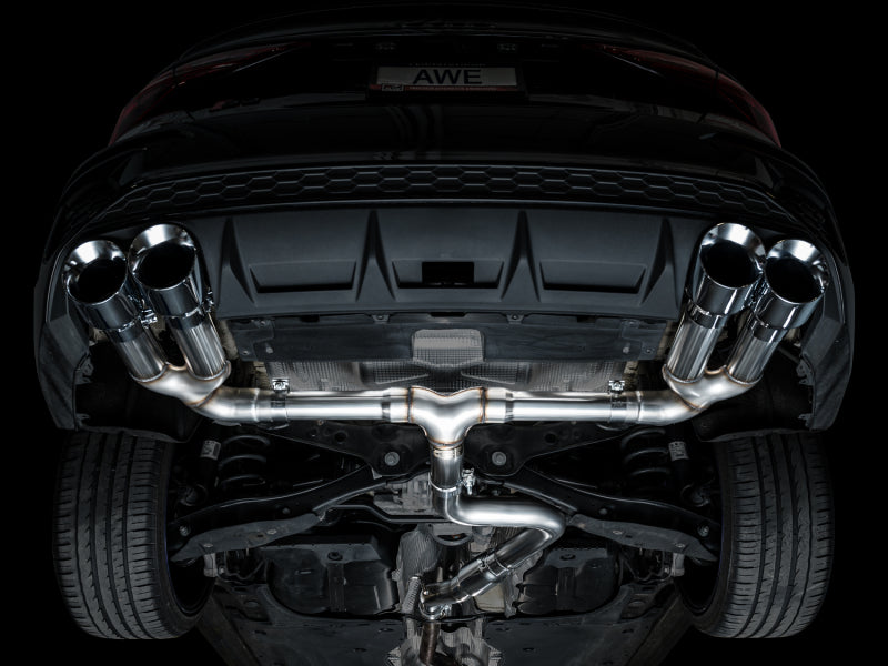 AWE 22-24 Audi 8Y S3 Track Edition Exhaust  - Chrome Silver Tips-thumbmail-3