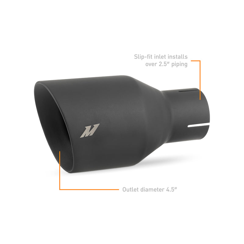 Mishimoto Clamp-on Double Wall Exhaust Tip 2.5 Inlet Slash Cut-thumbmail-2