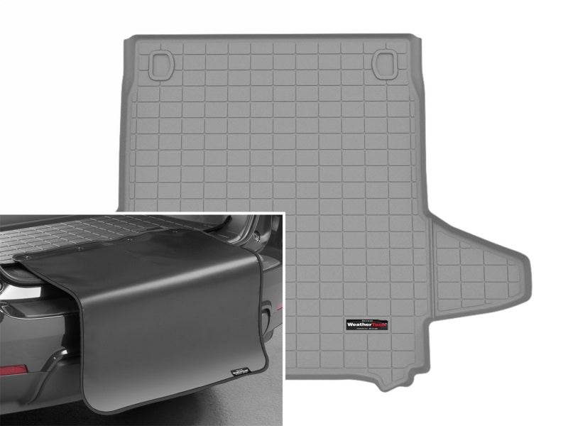 WeatherTech 24-26 Porsche Panamera Trunk Cargo Liner w/Bumper Protector - Grey-thumbmail-2