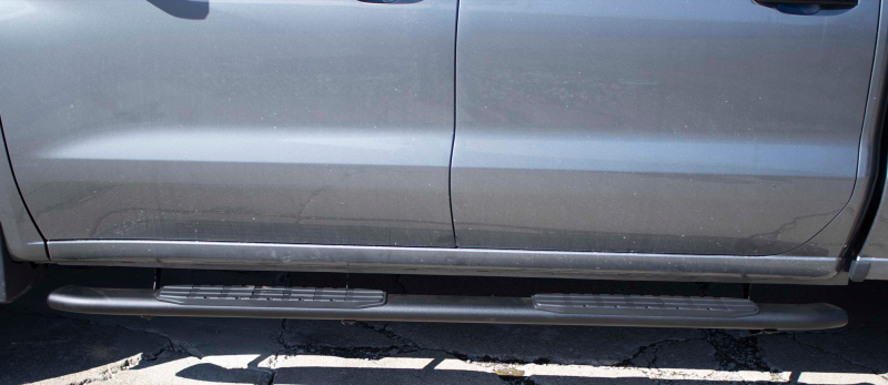 Fishbone Offroad 2019+ Chevrolet Silverado 1500 Double Cab Oval Side Steps - Black Textured-thumbmail-8