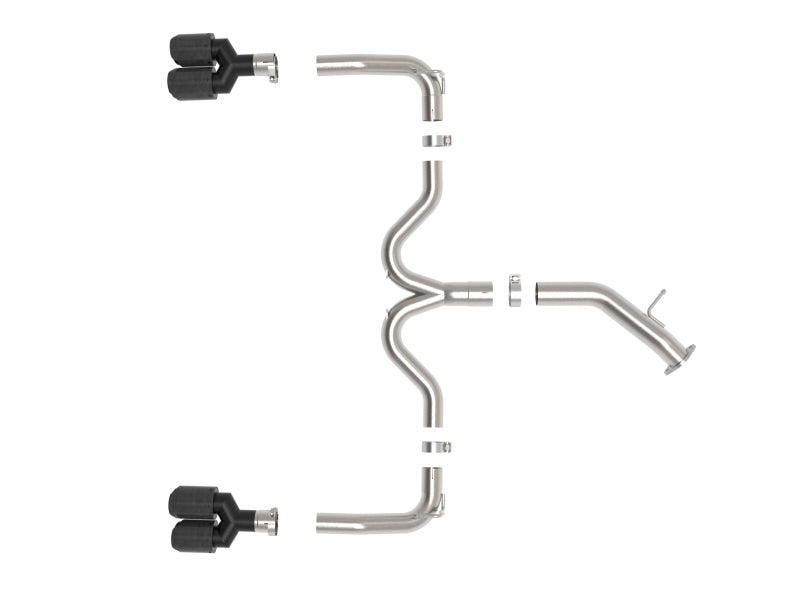 aFe 22-24 Kia Forte GT 1.6L 3in-2.5in 304 Stainless Steel Axle-Back Exhaust w/ Carbon Fiber Tips-thumbmail-5
