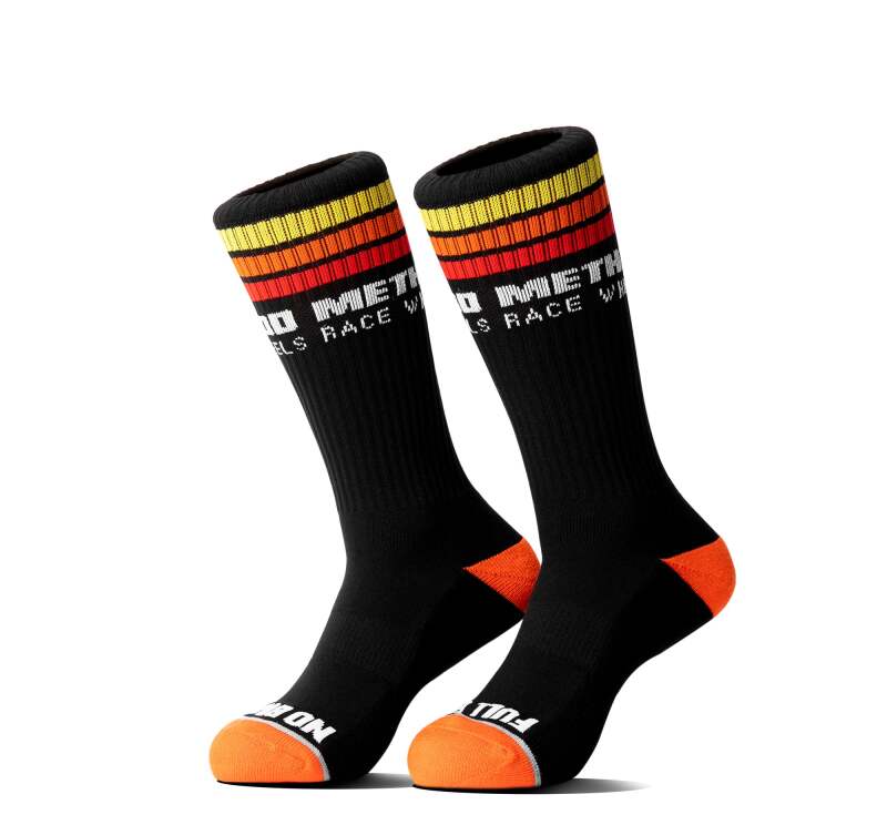 Method Classic Stripes Logo Performance Socks - Black-thumbmail-1