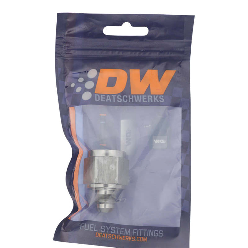 DeatschWerks 10AN Female Flare to 6AN Male Flare Reducer - Anodized DW Titanium-thumbmail-2