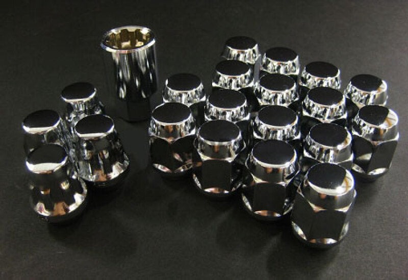 Project Kics 16 LUGS + 4 LOCKS Chrome Bullock And Nut Set - 12X1.50-thumbmail-1
