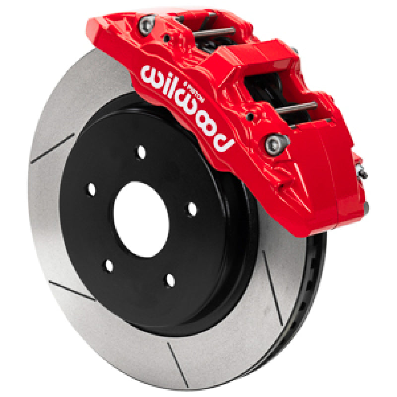 Wilwood 13-18 Dodge Ram 1500 Aero6 DM Front Brake Kit w/ Lines - Red-thumbmail-1