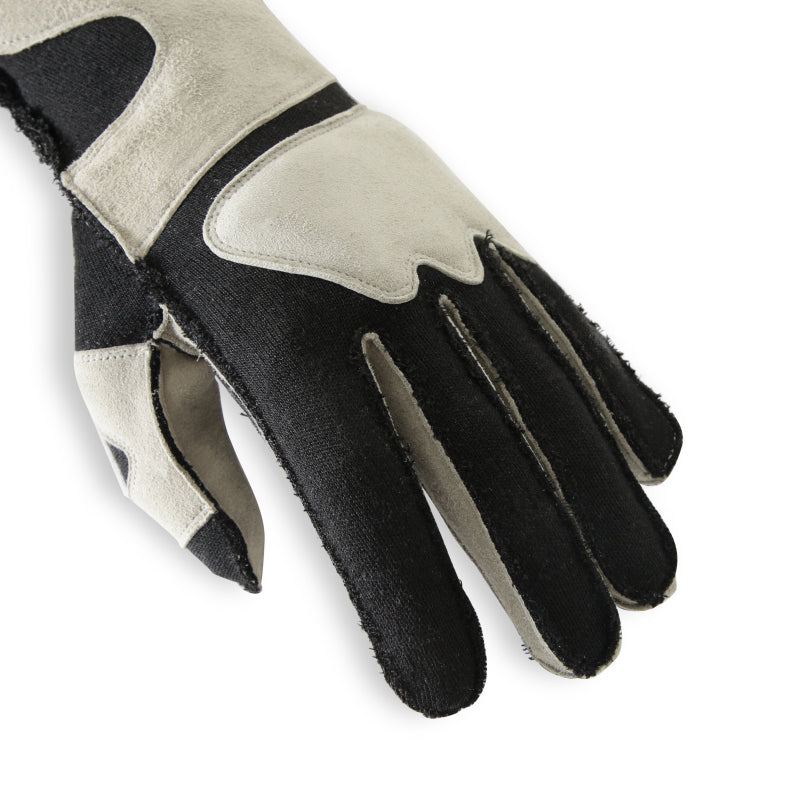 RaceQuip SFI-5 Gray/Black Small Outseam Angle Cut Glove-thumbmail-3
