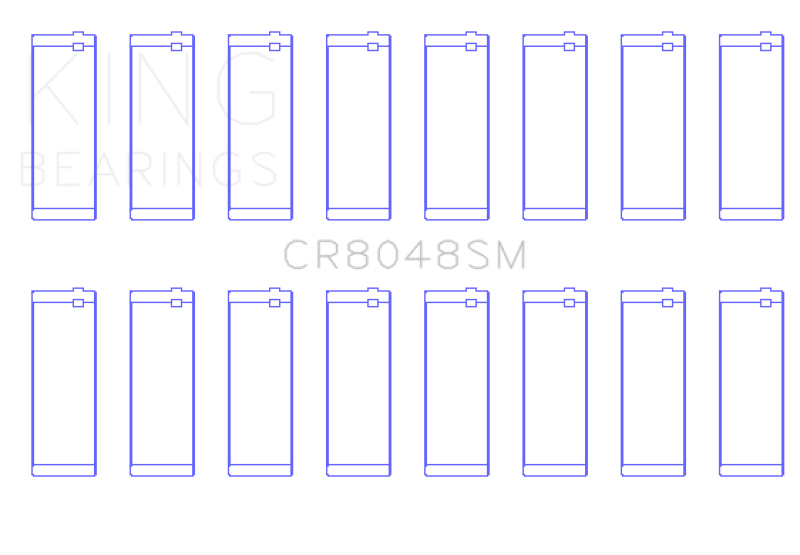 King Engine Bearings Chrysler 345/370 16V (Size +0.25mm) Connecting Rod Bearing Set-thumbmail-1