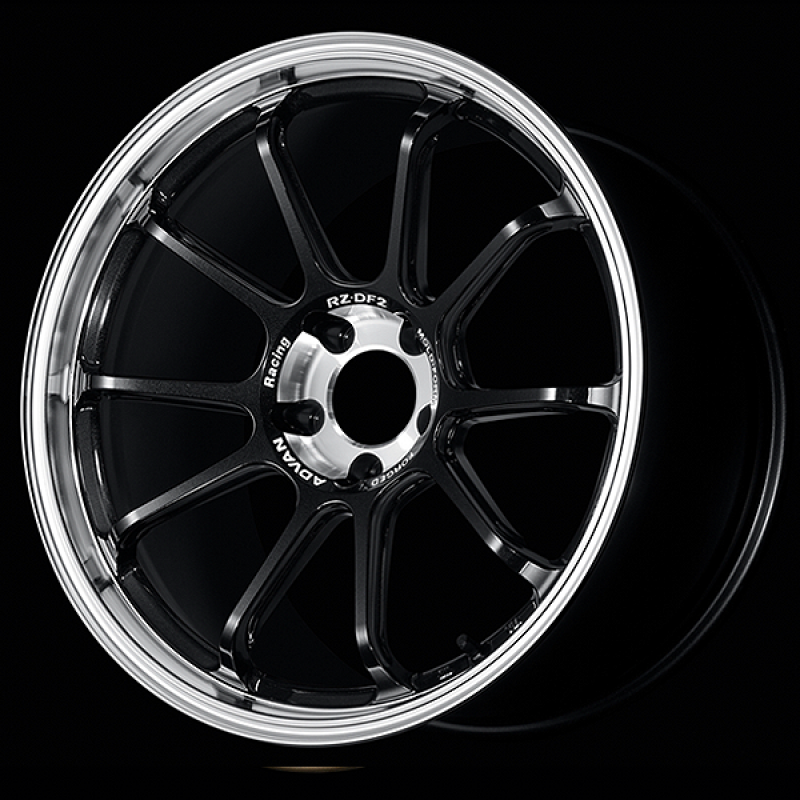 Advan RZ-DF2 19x8.5 / +35 Offset / 5-120 / 72.5mm Bore / Diamond Cut & Racing Titanium Black-thumbmail-1