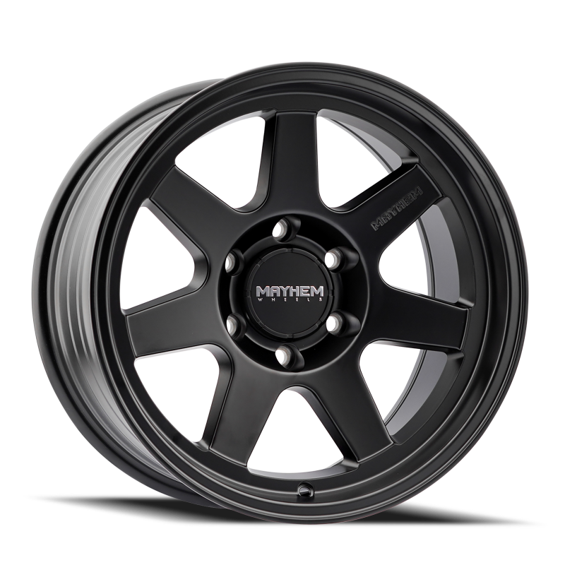 Mayhem 8307 Convoy 17x9 / 6x139.7 BP / -6mm Offset / 106mm Hub Satin Black Wheel-thumbmail-1