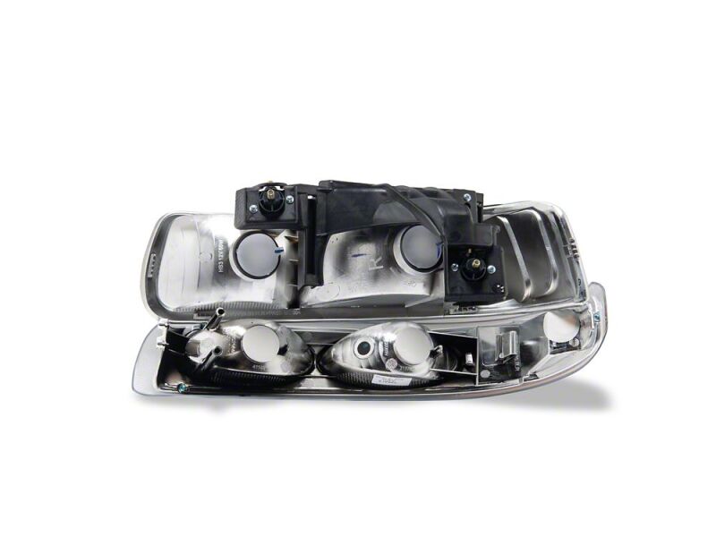 Raxiom 99-02 Chevrolet Silverado 1500 OE Style Headlights/Bumper Lights- Chrome - Clear Lens-thumbmail-2