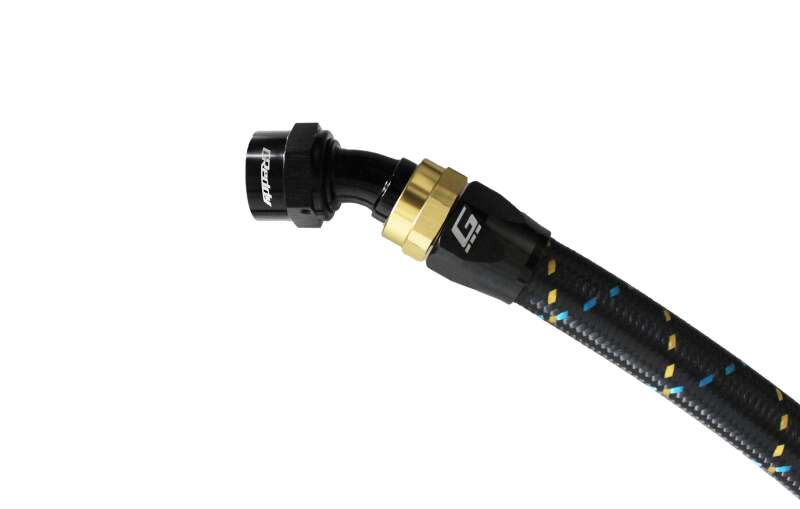 GReddy AN04 30 DEGREE HOSE END SWIVEL BLACK/GOLD ANODIZED-thumbmail-3