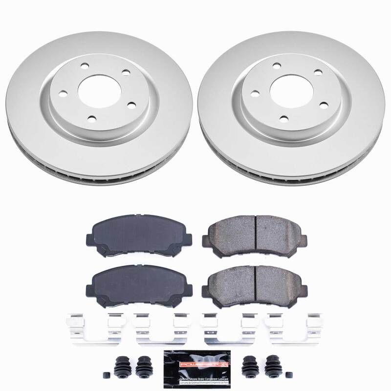 Power Stop 08-13 Nissan Rogue Front Z23 Coated Brake Kit-thumbmail-1