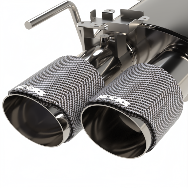 Kooks 18-24 Ford Mustang GT 5.0 3in. Valved Touring Cat-Back Exhaust - Carbon Tips-thumbmail-2