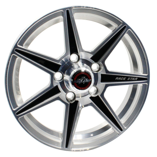 Race Star 72 ValStar 17x4.5 / 5x4.50BC / 2BS / 3.072in CB / Machined w/Black Accents Wheel