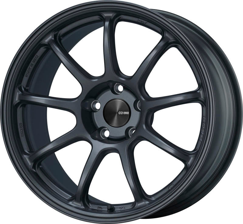Enkei PF09 18x8 5x112 25mm Offset 75mm Bore Matte Gunmetal Wheel-thumbmail-1