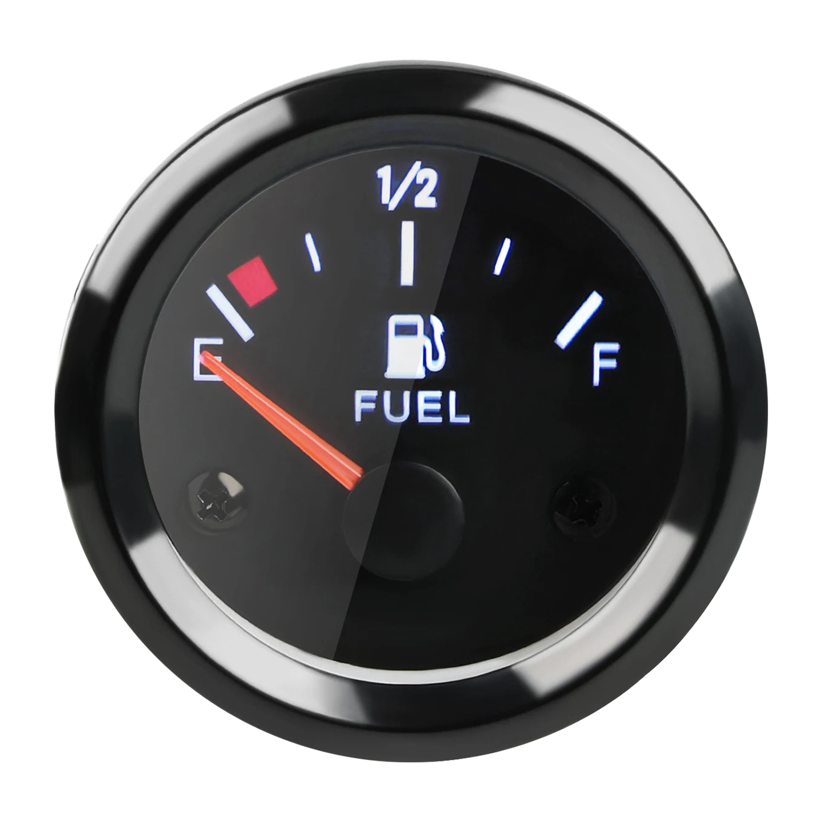 2-1/16" Electrical Fuel level Gauge Clear Lens White LED-thumbmail-1