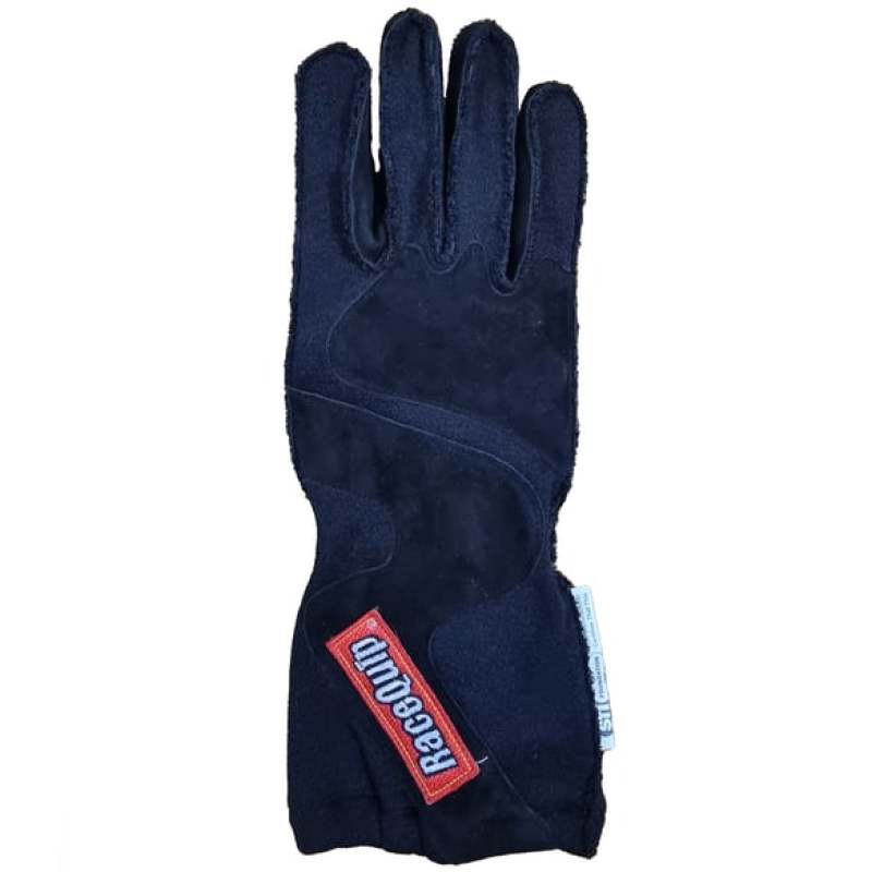 RaceQuip 356 Series 2 Layer Nomex Outseam Race Gloves SFI 3.3 / 5 All Black X-Large-thumbmail-1