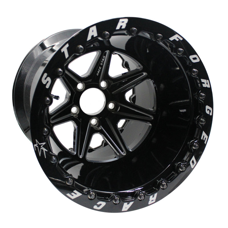 Race Star 72 ValStar 15x14 / 5x4.75BC / 5.5BS / 3.072in CB / Black w/Machined Accents Wheel-thumbmail-1