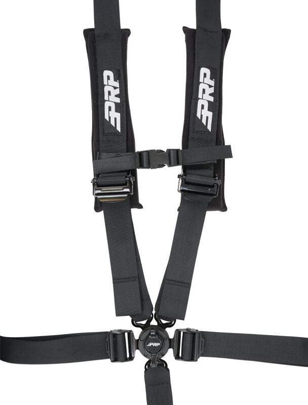 PRP 5.2 Cam-Lock Harness w/ Ratchet Lap Belt - Black-thumbmail-1