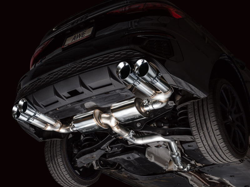 AWE 22-24 Audi 8Y S3 Touring Edition Exhaust - Chrome Silver Tips-thumbmail-2