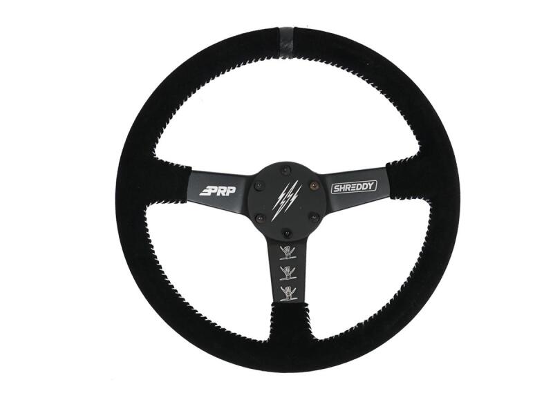 PRP Comp-R Leather Steering Wheel - Black-thumbmail-2
