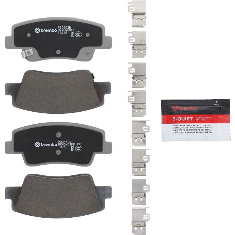 Brembo OE 21-24 Genesis G80/2023 GV60/22-24 GV704/2022 Hyundai Ioniq 5 Ceramic Brake Pad - Rear-thumbmail-2