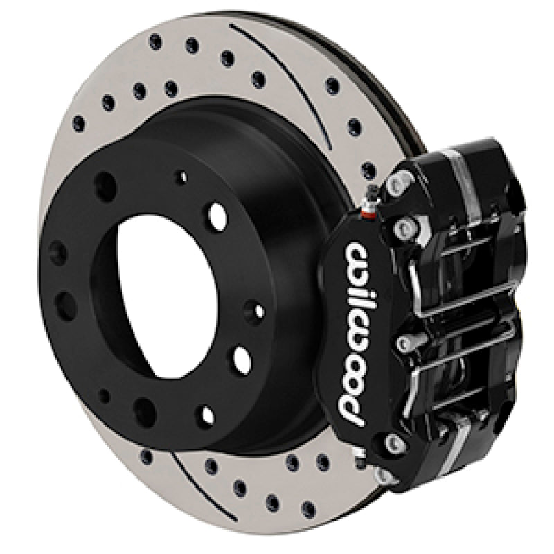 Wilwood 69-83 Porsche 911 Narrow Dynapro-P Radial Rear Brake Kit Black Caliper SRP Drill/Slot Rotor-thumbmail-1
