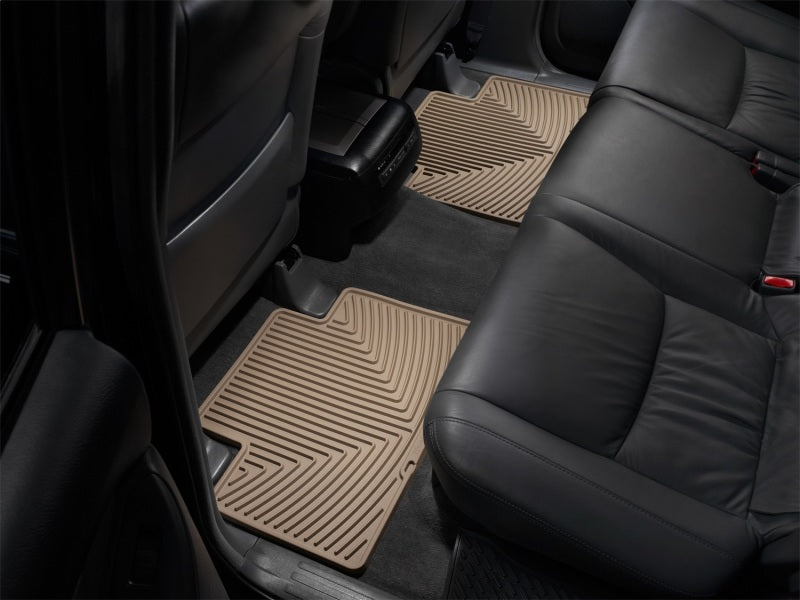 WeatherTech 05-13 Toyota Tacoma Crew Cab Rear Rubber Mats - Tan-thumbmail-3