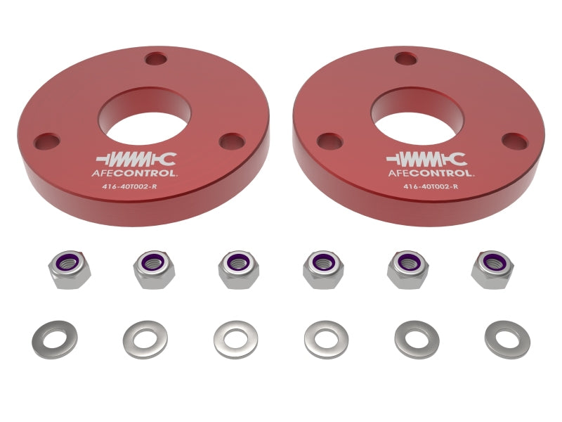 aFe CONTROL 23-24 Chevrolet Colorado ZR2 / GMC Canyon AT4X L4 2.7L (t) 1.25in Leveling Kit - Red-thumbmail-3