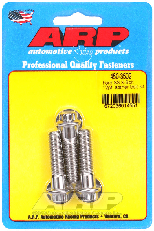 ARP Ford SS 3-Bolt 12pt Starter Bolt Kit-thumbmail-1