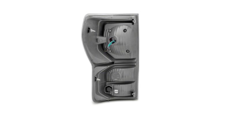 Raxiom 07-13 Toyota Tundra Axial Series Dual C-Shape LED Tail Lights- Black Housing- Smoked Lens-thumbmail-2