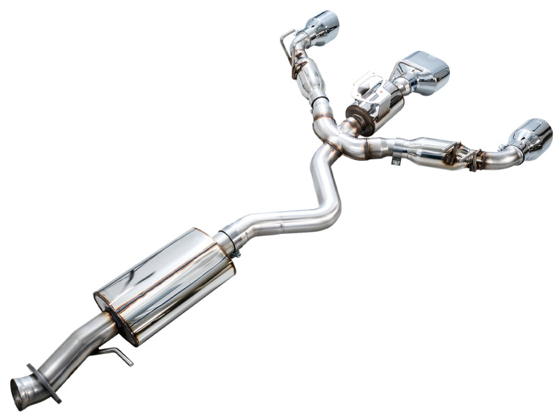 AWE 23-24 Toyota GR Corolla Touring Edition Catback Exhaust - Chrome Silver Tips-thumbmail-8