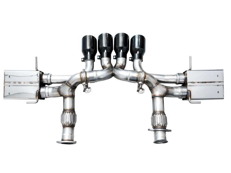 AWE 2023 C8 Corvette Z06 SwitchPath Cat-Back Exhaust - Diamond Black Tips-thumbmail-17