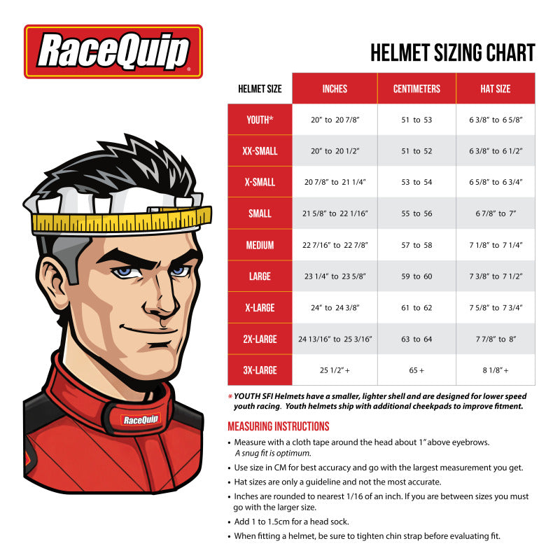 RaceQuip PRO25 SA2025 CORSA RED LRG HELMET-thumbmail-2