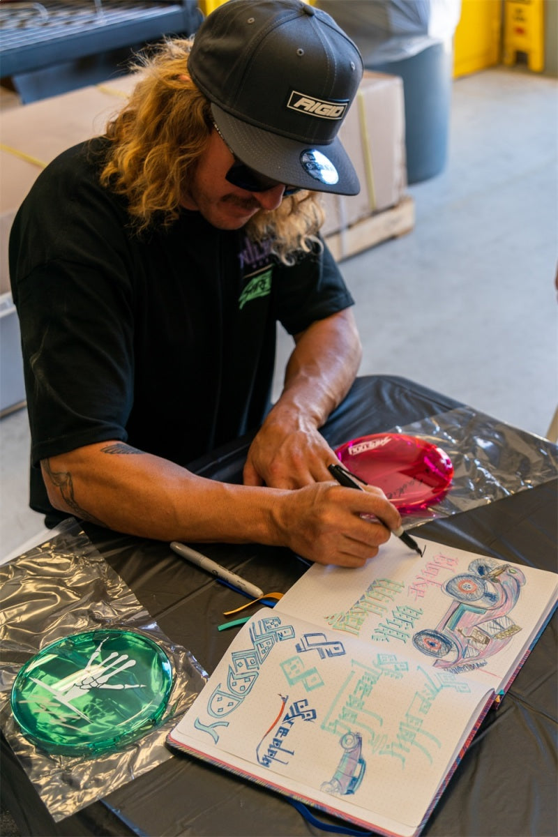 Rigid Industries x SHREDDY 360-Series 4in Lights w/Wt Bcklght (2) + 6 Covers (2 Pink/2 Teal/2 Blk)-thumbmail-2
