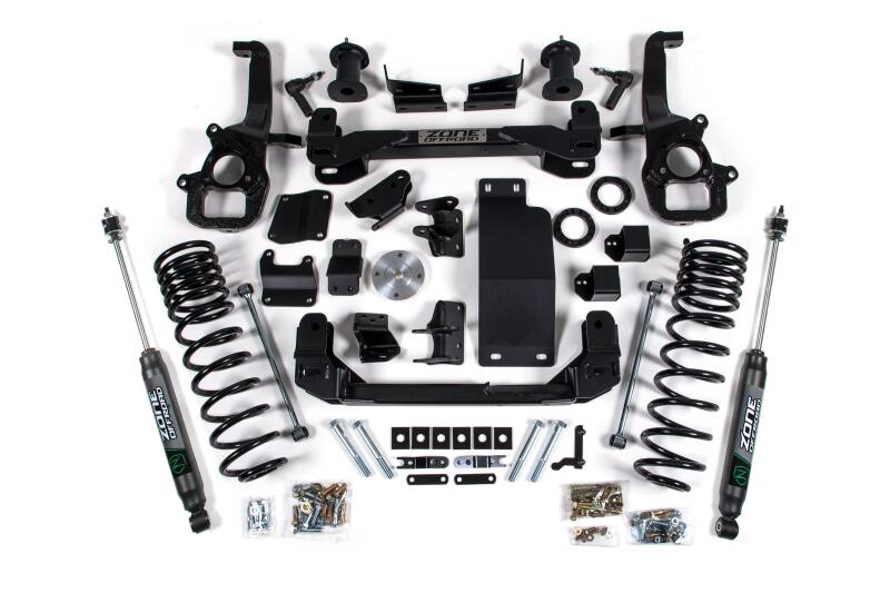 Zone Offroad 19-21 Ram 1500 4WD 6in Front 5in Rear Suspension Lift System w/OE 22in Wheels-thumbmail-1