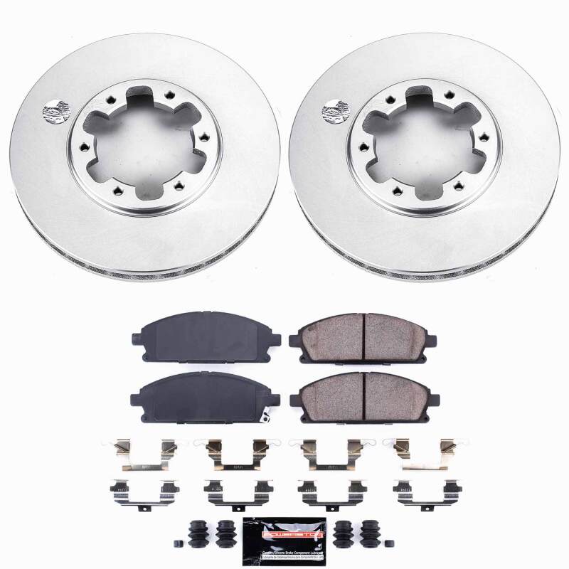 Power Stop 96-98 Nissan Pathfinder Front Z23 Coated Brake Kit-thumbmail-1