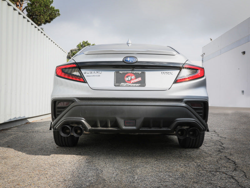 aFe POWER Takeda 3in to 2-1/2in 304 SS Cat-Back Exhaust w/ Black Tips 22-23 Subaru WRX H4-2.4L (t)-thumbmail-2