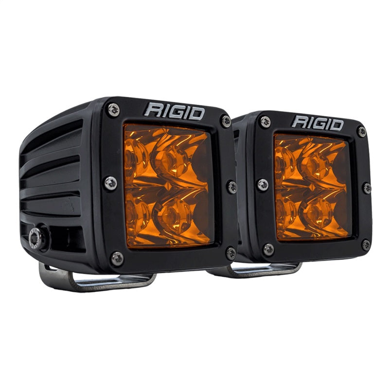 Rigid Industries D-Series Spot w/ Amber PRO Lens (Pair)-thumbmail-2