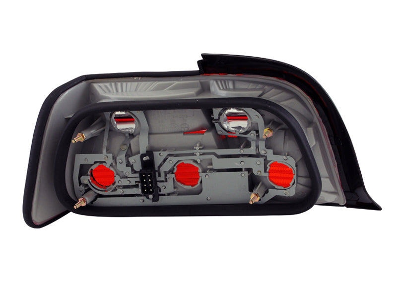 ANZO 1992-1998 BMW 3 Series E36 Coupe/Convertable Taillights Red/Clear-thumbmail-3