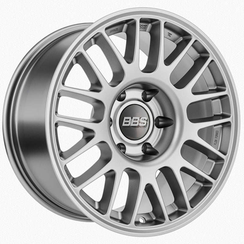 BBS TS-M 18x9in - 5x120 - 72.56 CB - ET30 - Satin Silver Wheel