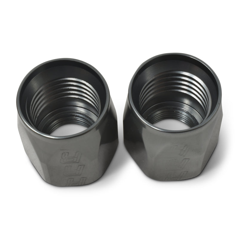 Russell Hose End Socket -8 AN Polished & Gray Anodized (2 Pack)-thumbmail-3
