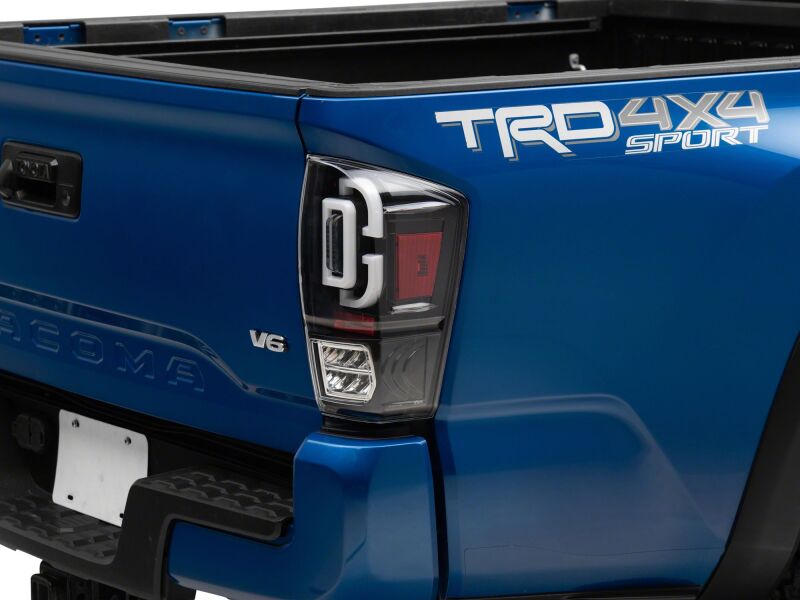 Raxiom 16-23 Toyota Tacoma XW Series Sequential LED Tail Lights- Black Housing- Clear Lens-thumbmail-3