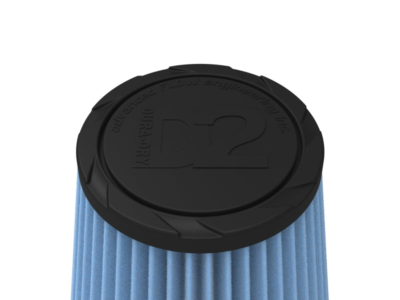 aFe POWER Universal Clamp-On Air Filter w/ D2 Dura-Dry Media - 4in F x 6in B x 4in T x 6in H-thumbmail-3