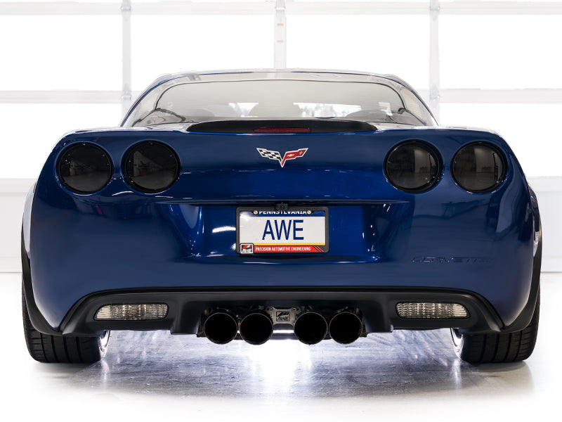 AWE Tuning C6 Chevrolet Corvette Z06/ZR1 Touring Edition Axle-back Exhaust w/ Diamond Black Tips-thumbmail-3