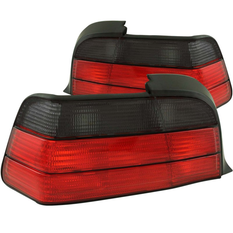 ANZO 1992-1998 BMW 3 Series E36 Coupe/Convertable Taillights Red/Smoke-thumbmail-1